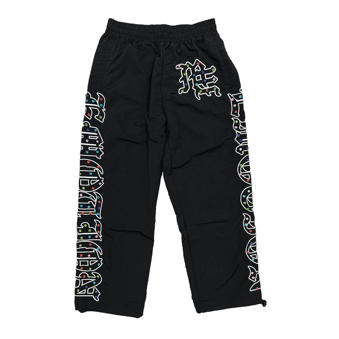 ME Rhinestone Nylon Pants