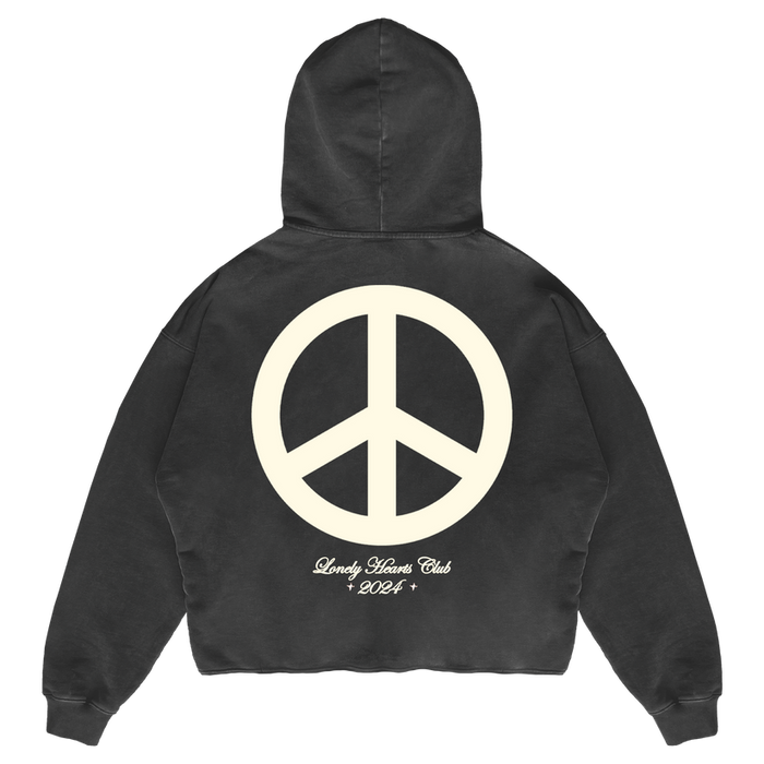 Reach Your Inner Peace Cropped Premium Hoodie