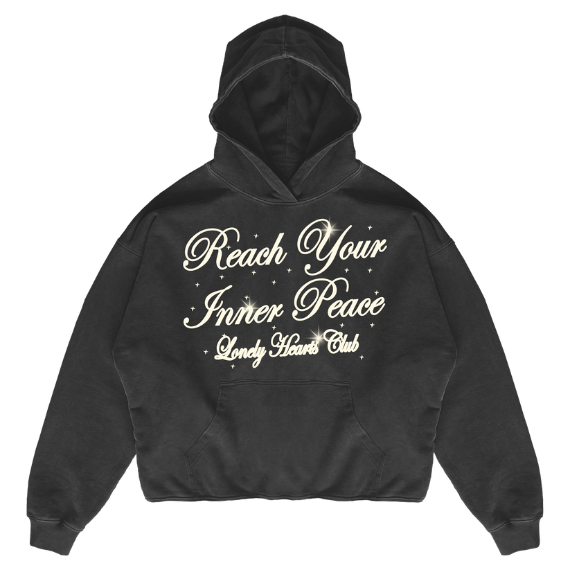 Reach Your Inner Peace Cropped Premium Hoodie