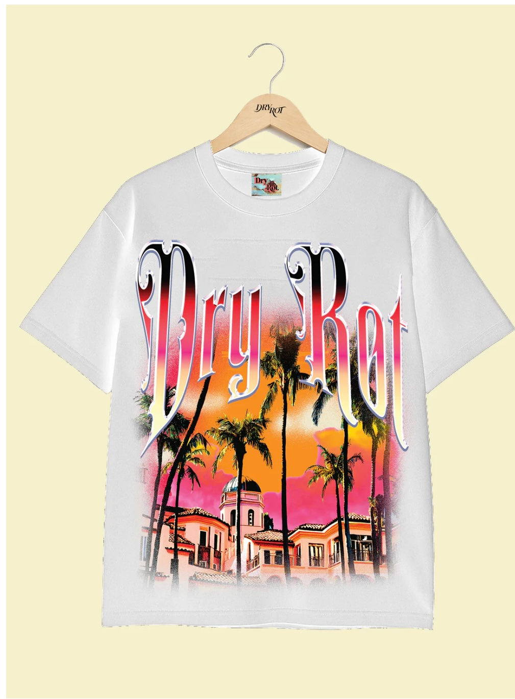 DRY ROT STASH HOUSE TEE WHITE