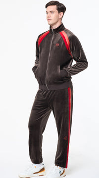 Sergio Tacchini Banda Velour Track Set- Mulch