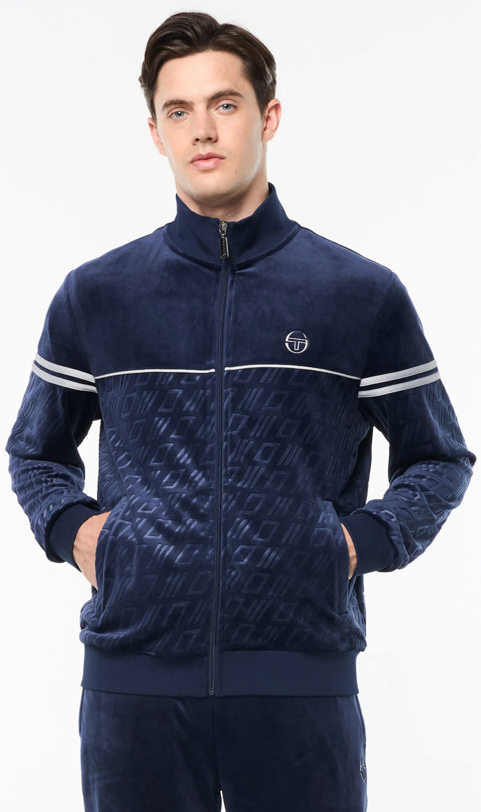 Sergio Tacchini Bandiera Track Jacket- Maritime Blue
