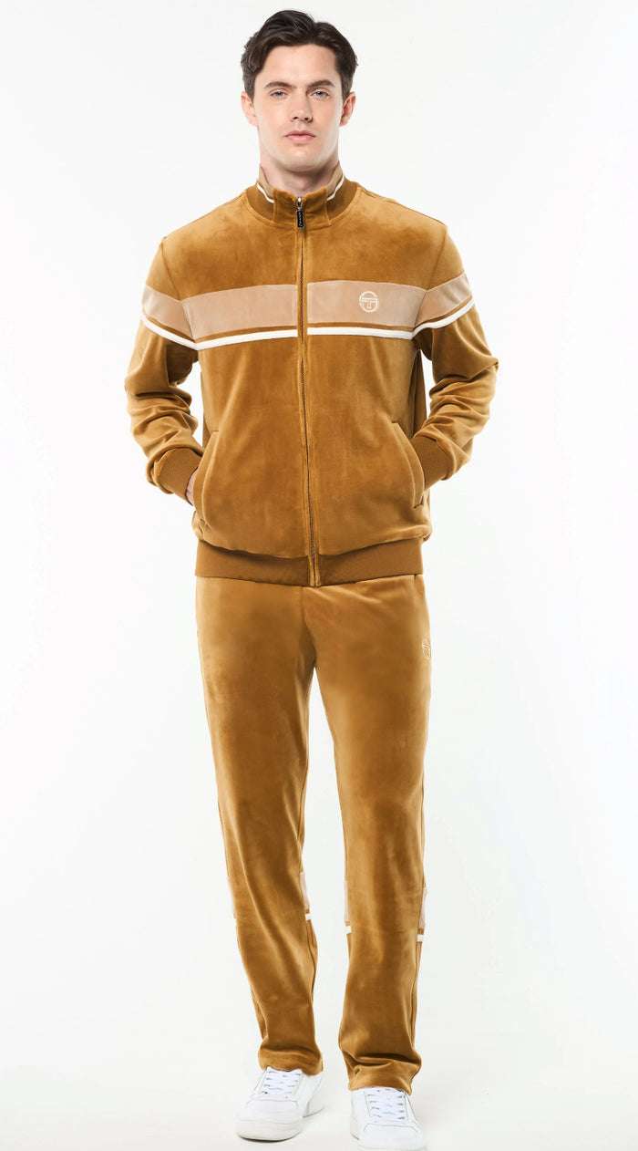 Segio Tacchini Damarindo Velour Track Set- Bronze Brown