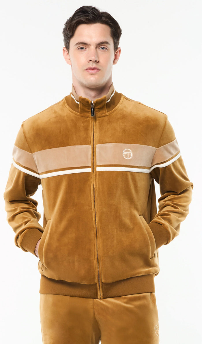 Segio Tacchini Damarindo Velour Track Set- Bronze Brown