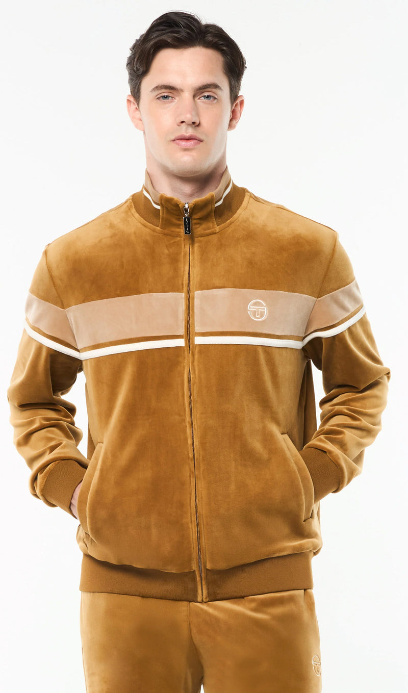 Segio Tacchini Damarindo Velour Track Set- Bronze Brown