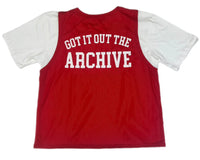 ARCHIVE MINISTRY iLL AND ALL JERSEY TEE - RED