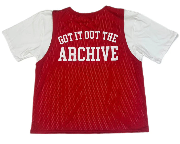 ARCHIVE MINISTRY iLL AND ALL JERSEY TEE - RED