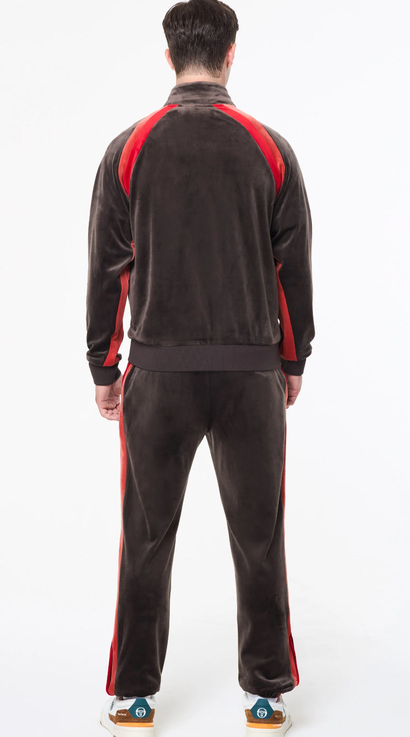 Sergio Tacchini Banda Velour Track Set- Mulch