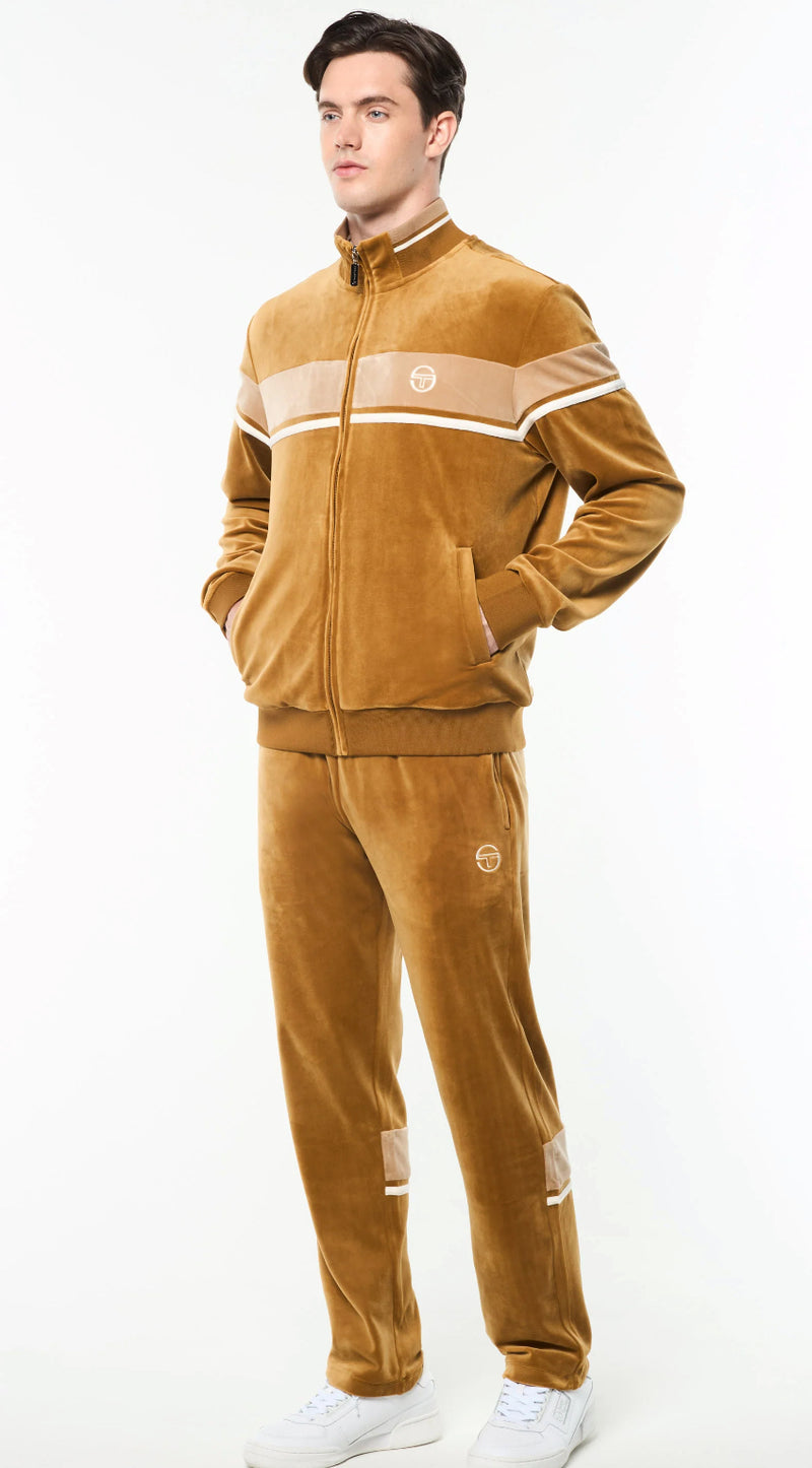 Segio Tacchini Damarindo Velour Track Set- Bronze Brown