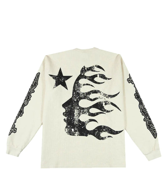 HELLSTAR STUDIOS VICTORY THERMAL LONG SLEEVE (CREAM)