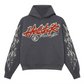 HELLSTAR STUDIOS RECORDS TOUR HOODIE FADED BLACK