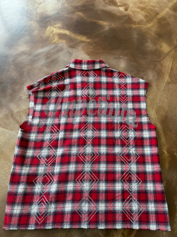 Imperium Sleevless Rhinestone Tee