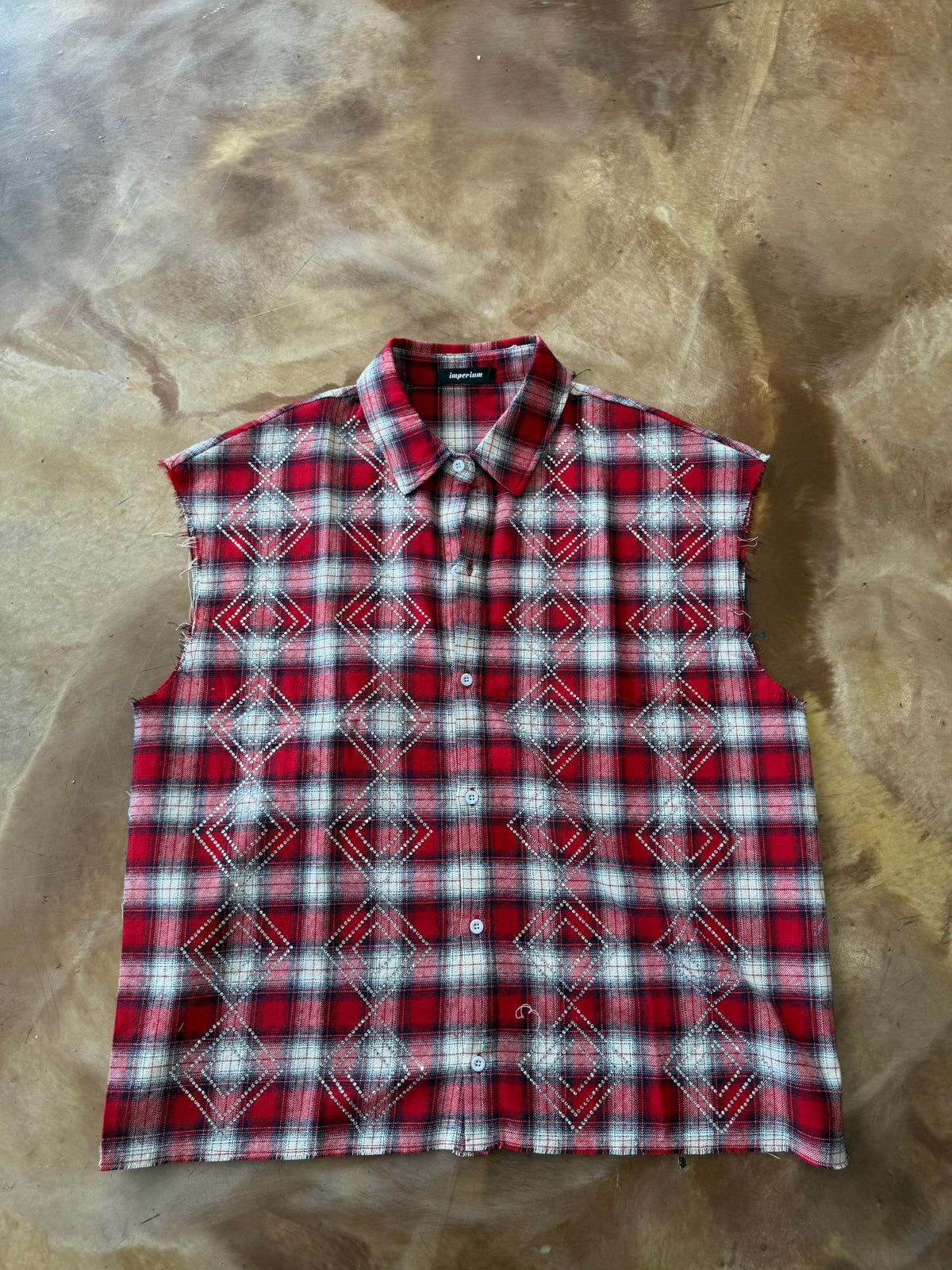 Imperium Sleevless Rhinestone Tee