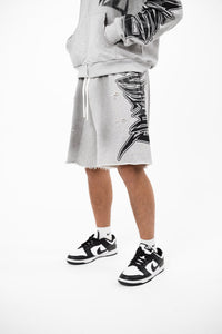 Grey ‘Faded’ Shorts