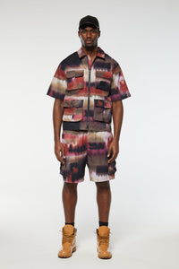 PHOTO PRINT ZIP SHIRT