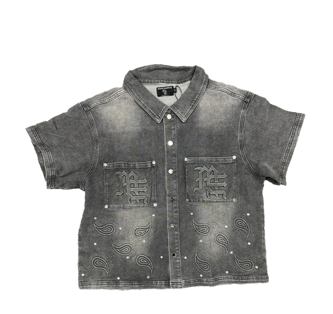 ‘Paisley’ Denim Grey Shirt