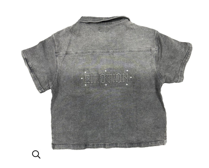 ‘Paisley’ Denim Grey Shirt