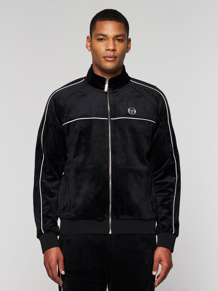 SERGIO TACCHINI LIONI VELOUR TRACK SET BLACK BEAUTY