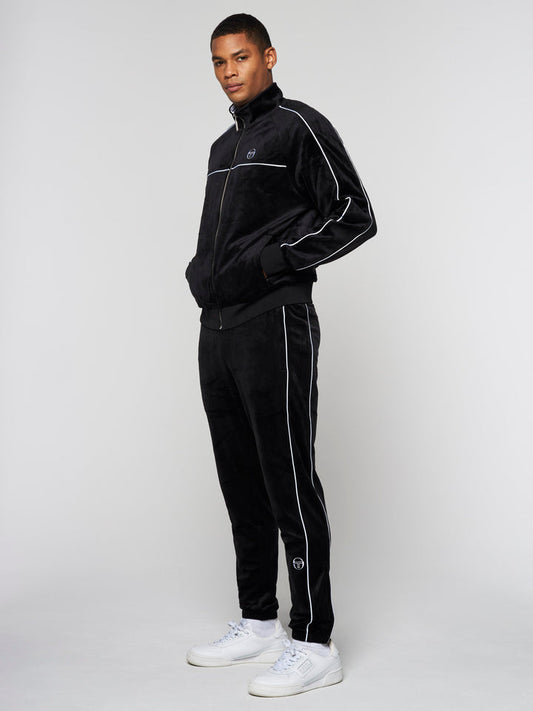 SERGIO TACCHINI LIONI VELOUR TRACK SET BLACK BEAUTY