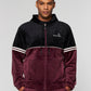 SERGIO TACCHINI SCOPETO FULL-ZIP VELOUR SET BLACK BEAUTY/ MAUVE WINE