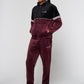 SERGIO TACCHINI SCOPETO FULL-ZIP VELOUR SET BLACK BEAUTY/ MAUVE WINE