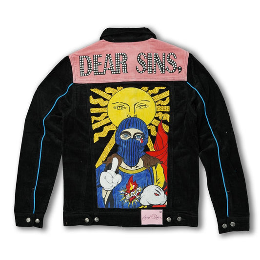 FROST DEAR SINS CORD JACKET - BLACK