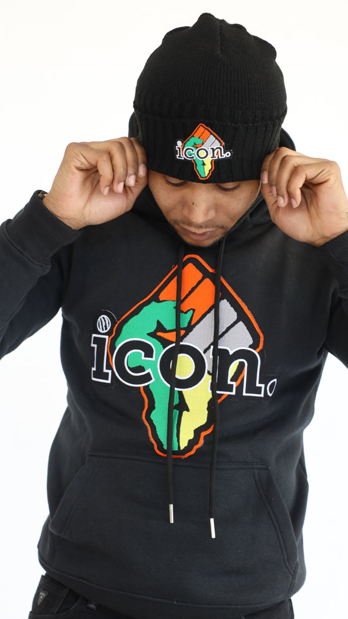 ICON BLACK HISTORY BLM HOODIE (BLACK/MULTI)