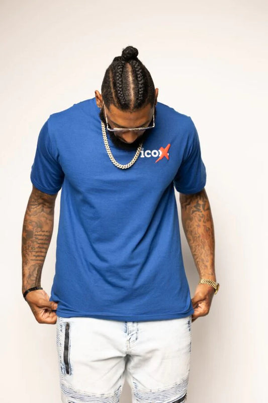 Icon X Back Tee (Royal)