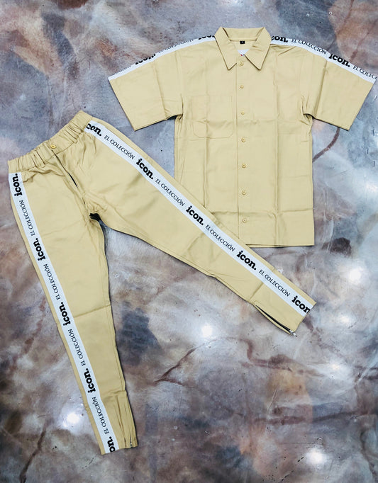 ICON SHORT SLEEVE VINTAGE SET TAN