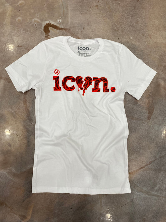 ICON BROKEN HEART TEE WHITE