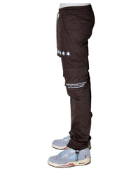 PANTALONES CARGO ACAMPANADOS THC X THE SHOP 147 FOUR QUARTERS (AZUL CHI)